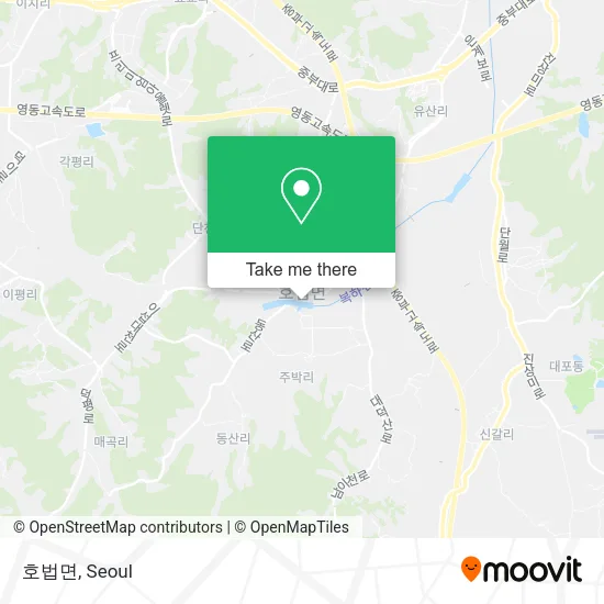 호법면 map