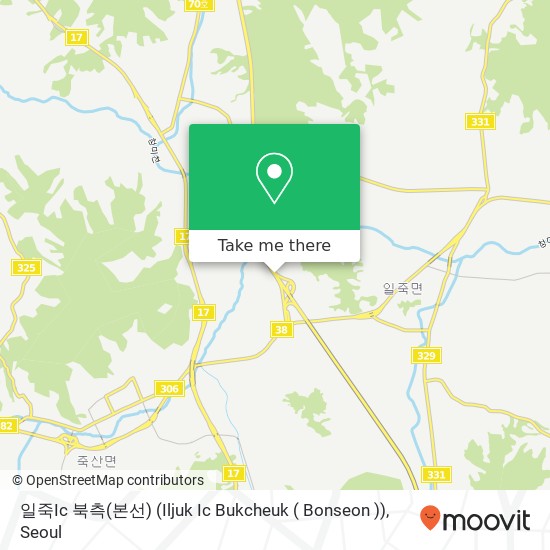 일죽Ic 북측(본선) (Iljuk Ic Bukcheuk ( Bonseon )) map