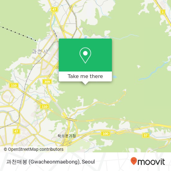 과천매봉 (Gwacheonmaebong) map