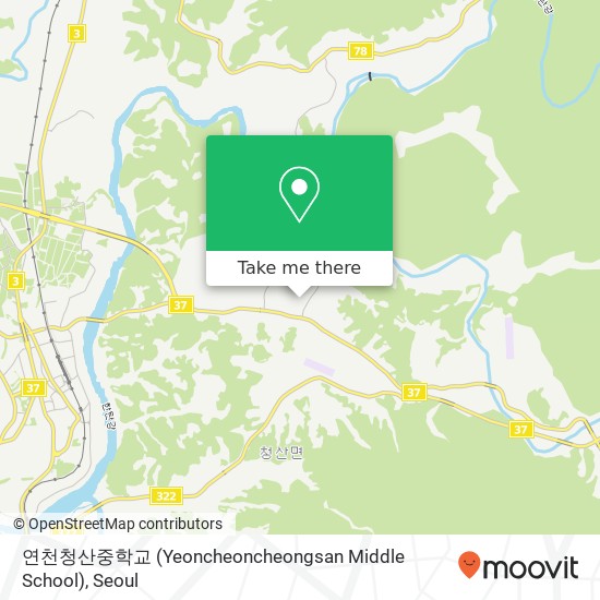 연천청산중학교 (Yeoncheoncheongsan Middle School) map