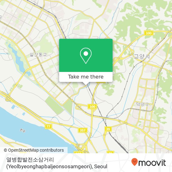 열병합발전소삼거리 (Yeolbyeonghapbaljeonsosamgeori) map