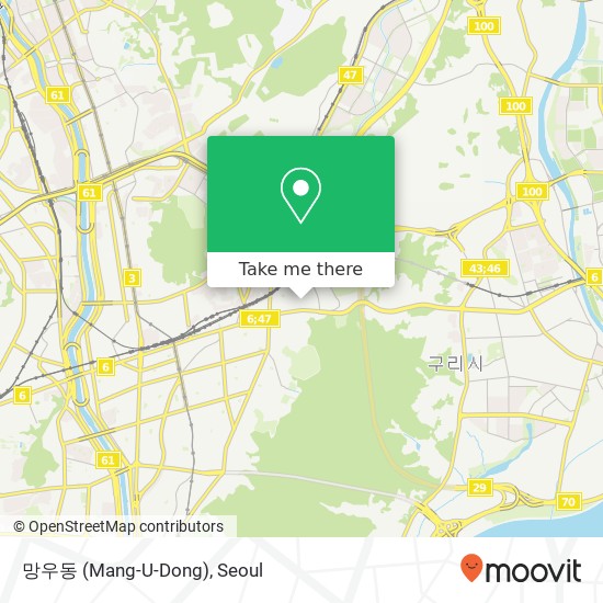 망우동 (Mang-U-Dong) map