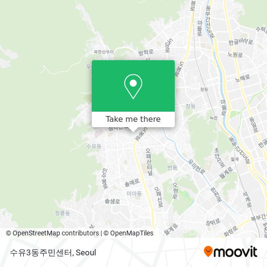 수유3동주민센터 map