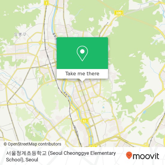 서울청계초등학교 (Seoul Cheonggye Elementary School) map