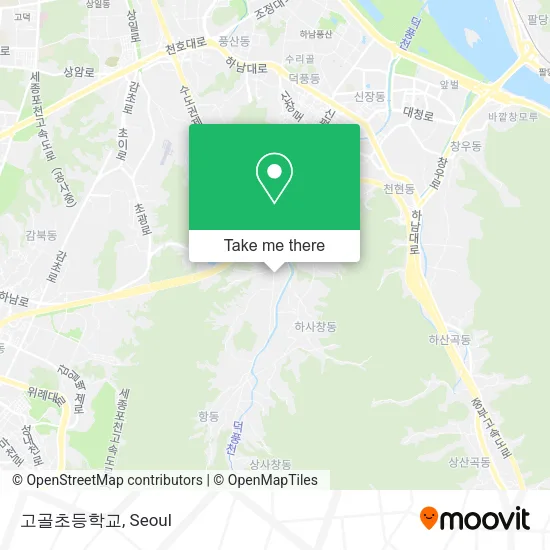 고골초등학교 map