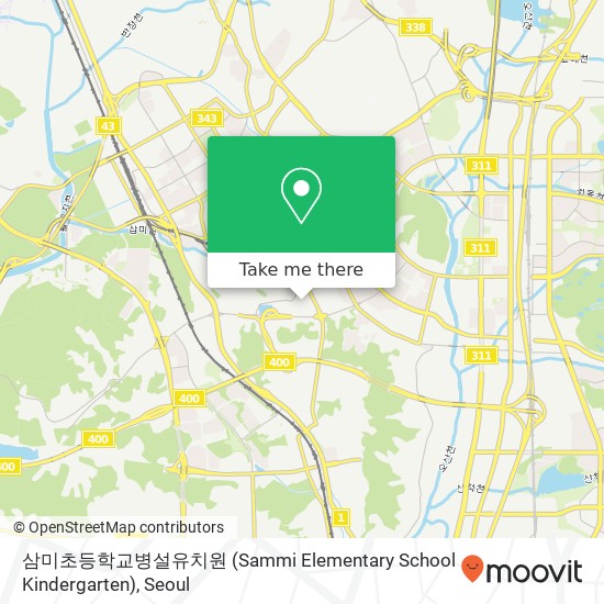 삼미초등학교병설유치원 (Sammi Elementary School Kindergarten) map
