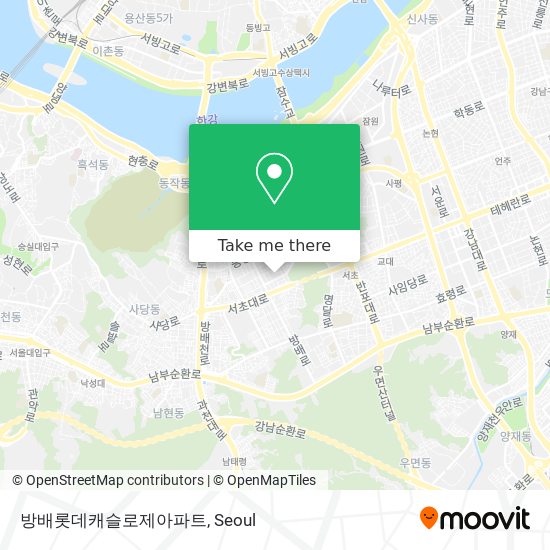 방배롯데캐슬로제아파트 map