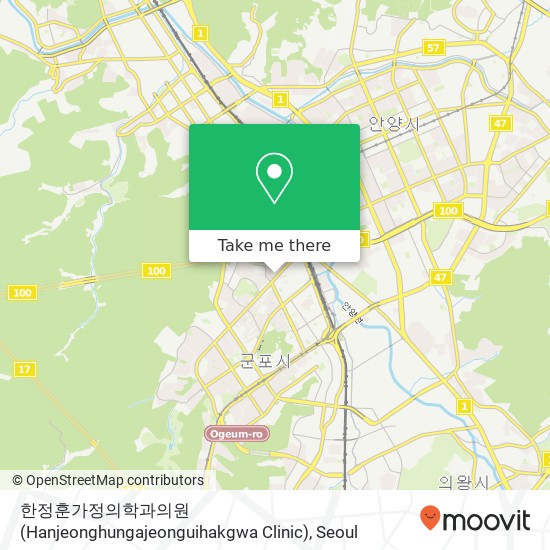 한정훈가정의학과의원 (Hanjeonghungajeonguihakgwa Clinic) map