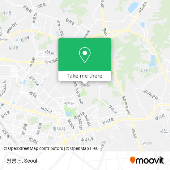 청룡동 map