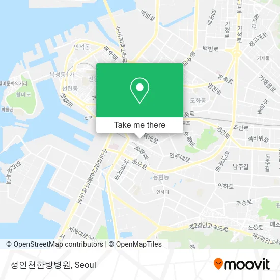 성인천한방병원 map