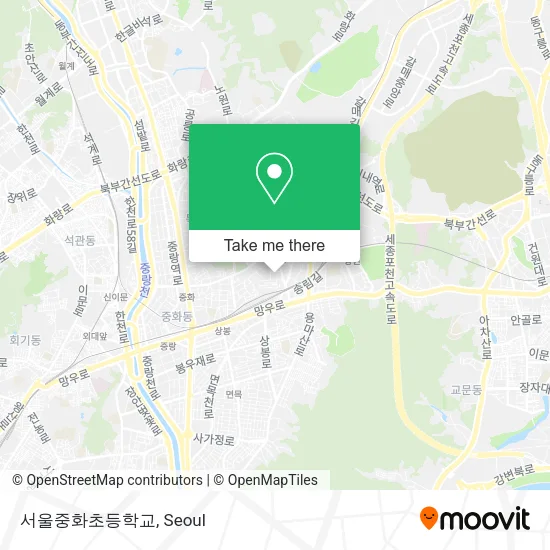 서울중화초등학교 map