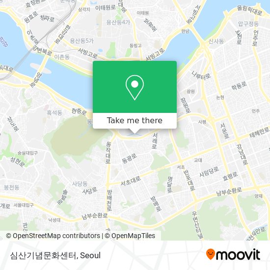 심산기념문화센터 map