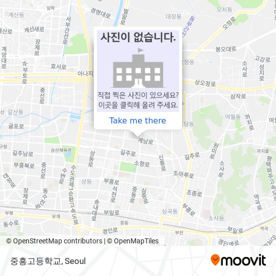 중흥고등학교 map