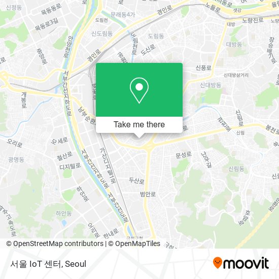 서울 IoT 센터 map