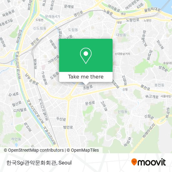 한국Sgi관악문화회관 map