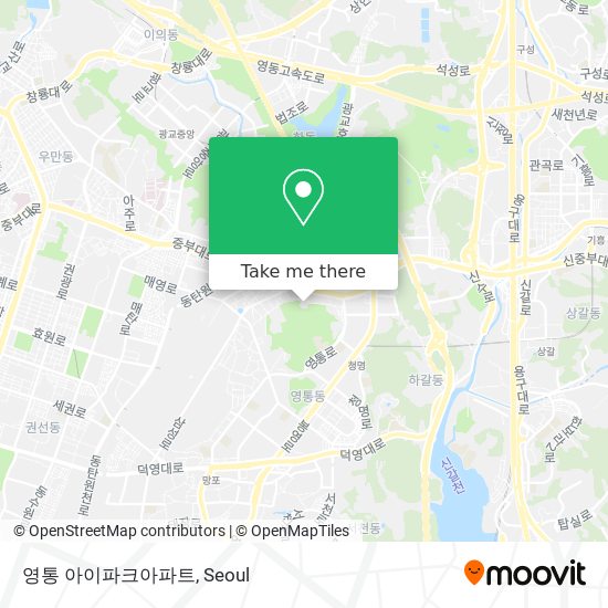 영통 아이파크아파트 map