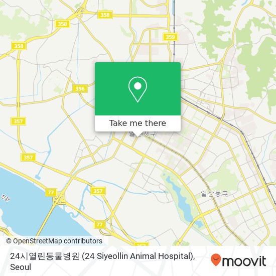 24시열린동물병원 (24 Siyeollin Animal Hospital) map