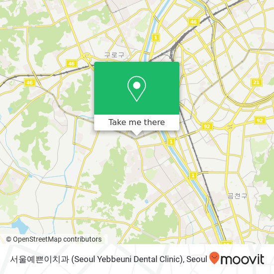 서울예쁜이치과 (Seoul Yebbeuni Dental Clinic) map