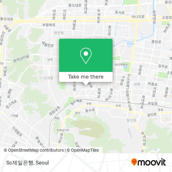 Sc제일은행 map