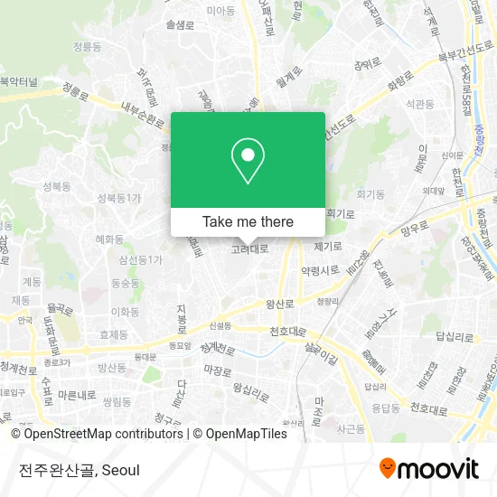 전주완산골 map