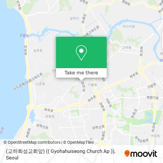(교하희성교회앞) (( Gyohahuiseong Church Ap )) map