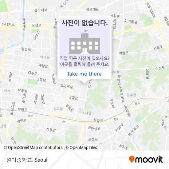 원미중학교 map