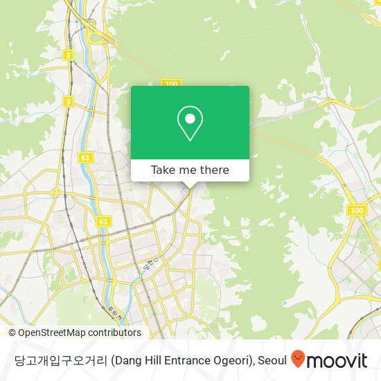 당고개입구오거리 (Dang Hill Entrance Ogeori) map