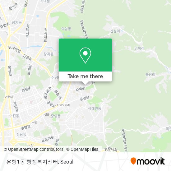 은행1동 행정복지센터 map