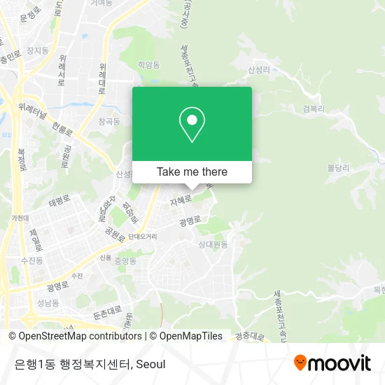 은행1동 행정복지센터 map