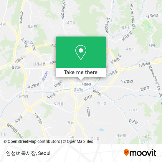 안성벼룩시장 map