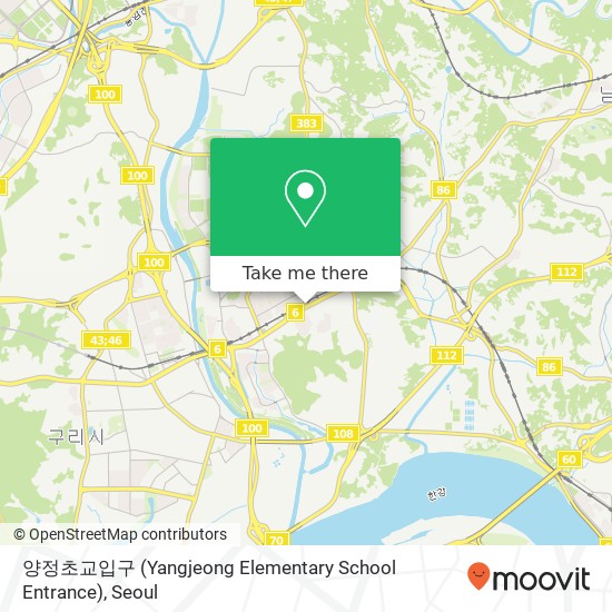 양정초교입구 (Yangjeong Elementary School Entrance) map