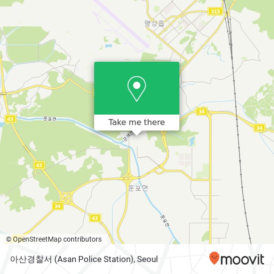 아산경찰서 (Asan Police Station) map