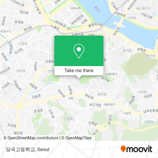 당곡고등학교 map