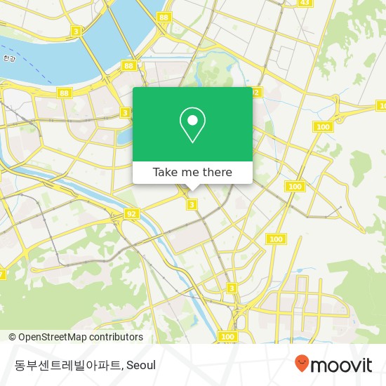 동부센트레빌아파트 map