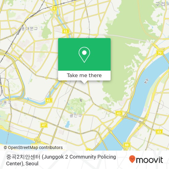 중곡2치안센터 (Junggok 2 Community Policing Center) map