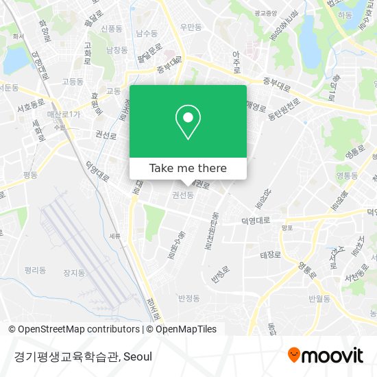 경기평생교육학습관 map