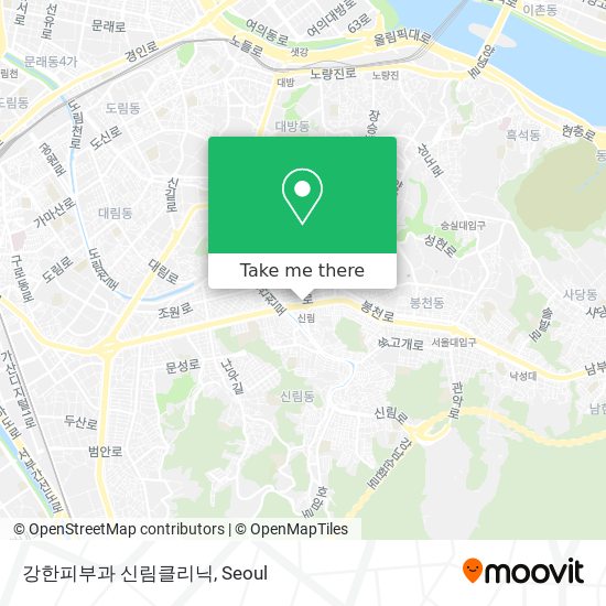 강한피부과 신림클리닉 map