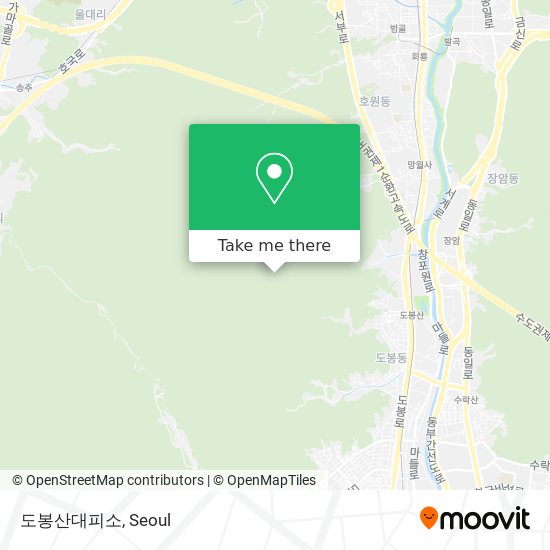 도봉산대피소 map
