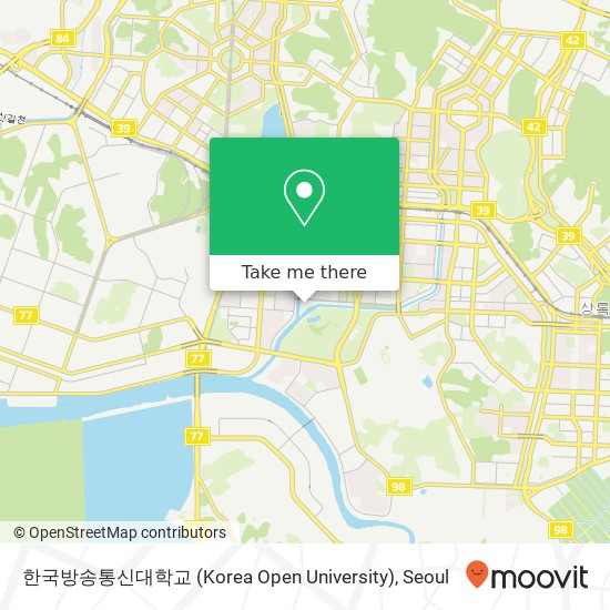 한국방송통신대학교 (Korea Open University) map