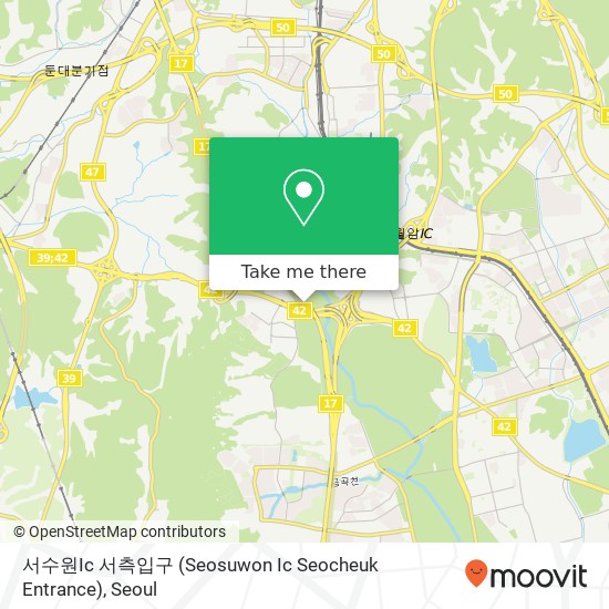 서수원Ic 서측입구 (Seosuwon Ic Seocheuk Entrance) map