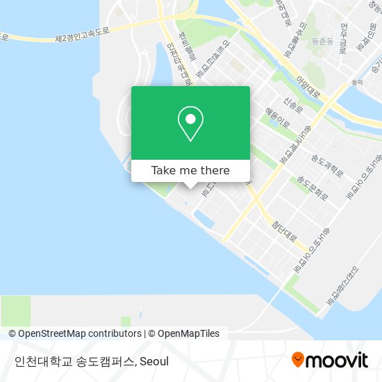 인천대학교 송도캠퍼스 map