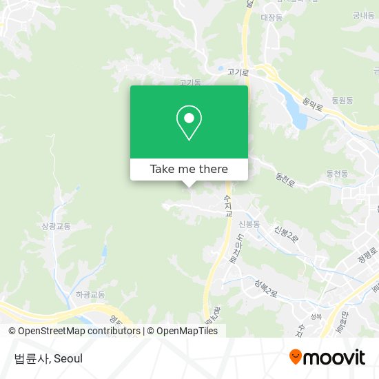 법륜사 map