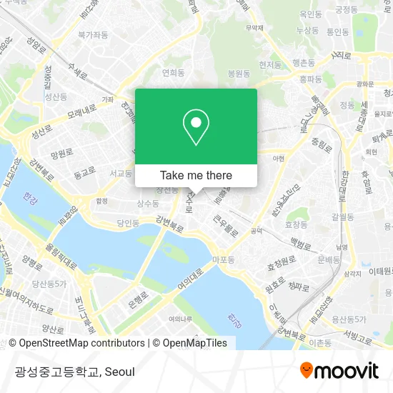 광성중고등학교 map