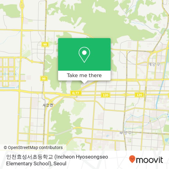 인천효성서초등학교 (Incheon Hyoseongseo Elementary School) map