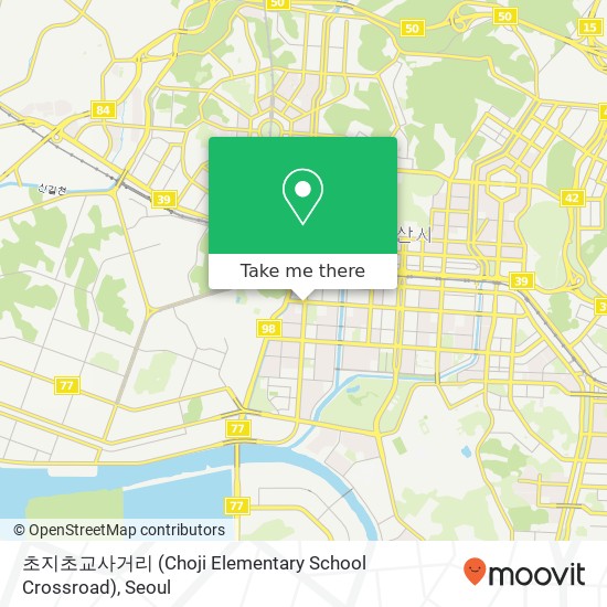 초지초교사거리 (Choji Elementary School Crossroad) map