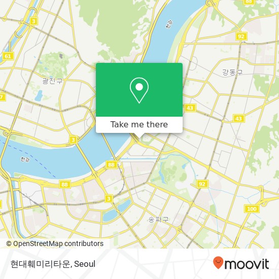 현대훼미리타운 map