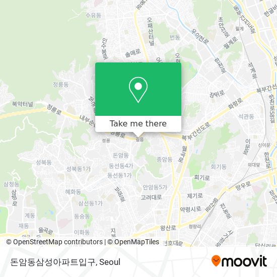 돈암동삼성아파트입구 map