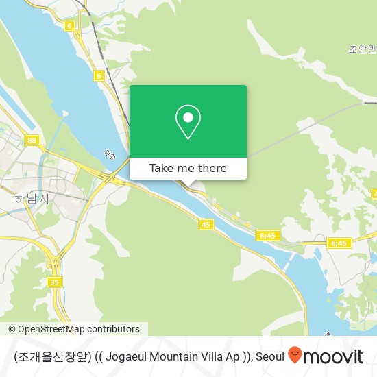 (조개울산장앞) (( Jogaeul Mountain Villa Ap )) map