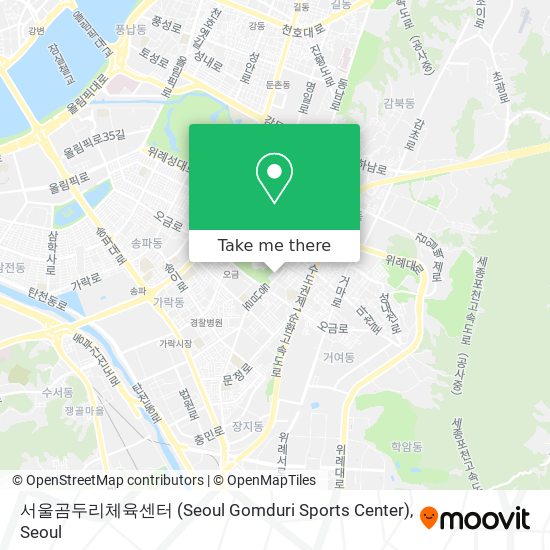 서울곰두리체육센터 (Seoul Gomduri Sports Center) map