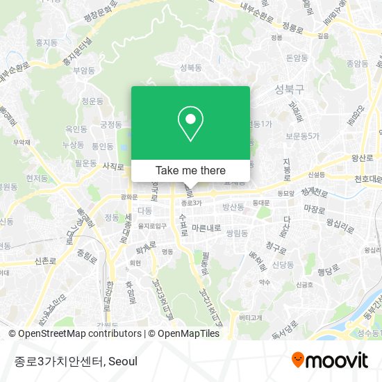 종로3가치안센터 map